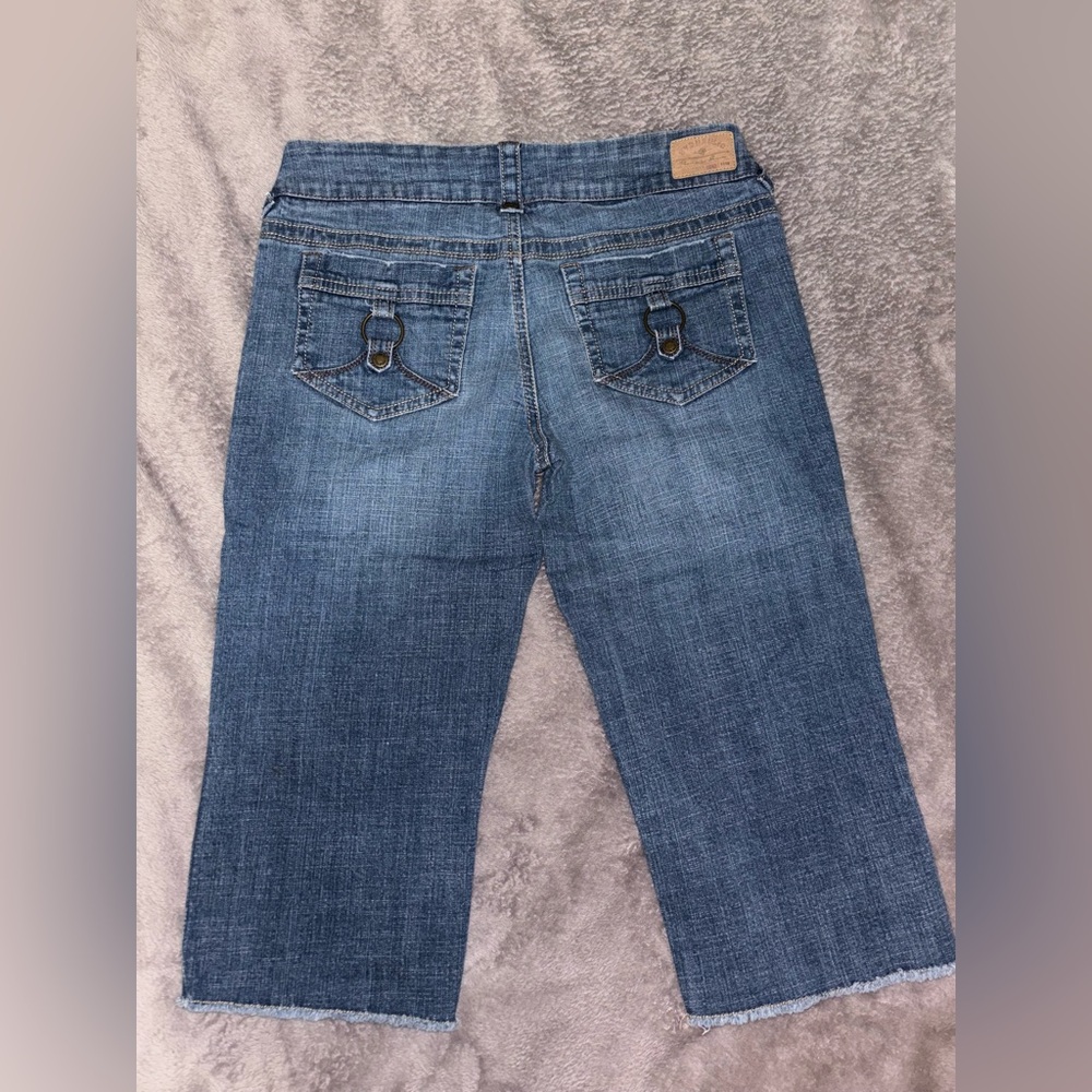 Hydraulic Women's Cropped Jeans Blue Denim Ultra Low Rise size 9/10